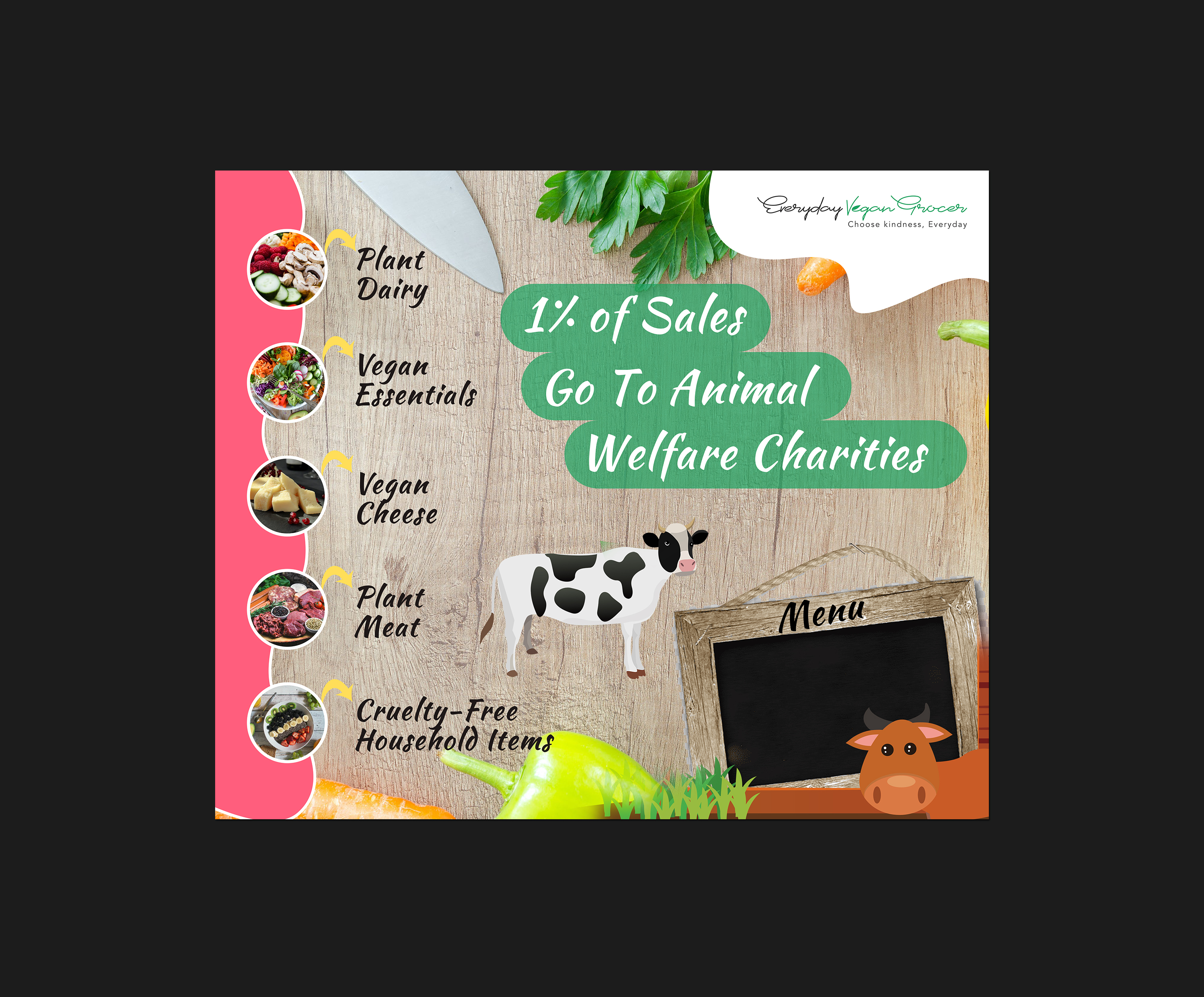 Graphic Design by Creations Box 2015 for Everyday Vegan Grocer | Design #26951242