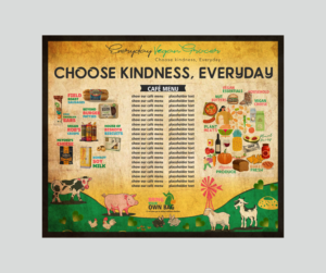 Shopfront Poster (Vegan Grocery Store) | Graphic Design by Fine Graphics House