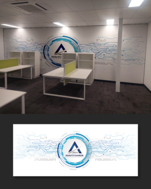 Tech Company Office Internal Feature Wall Ultra HighRes - Wall Paper Design | Graphic Design by ecorokerz