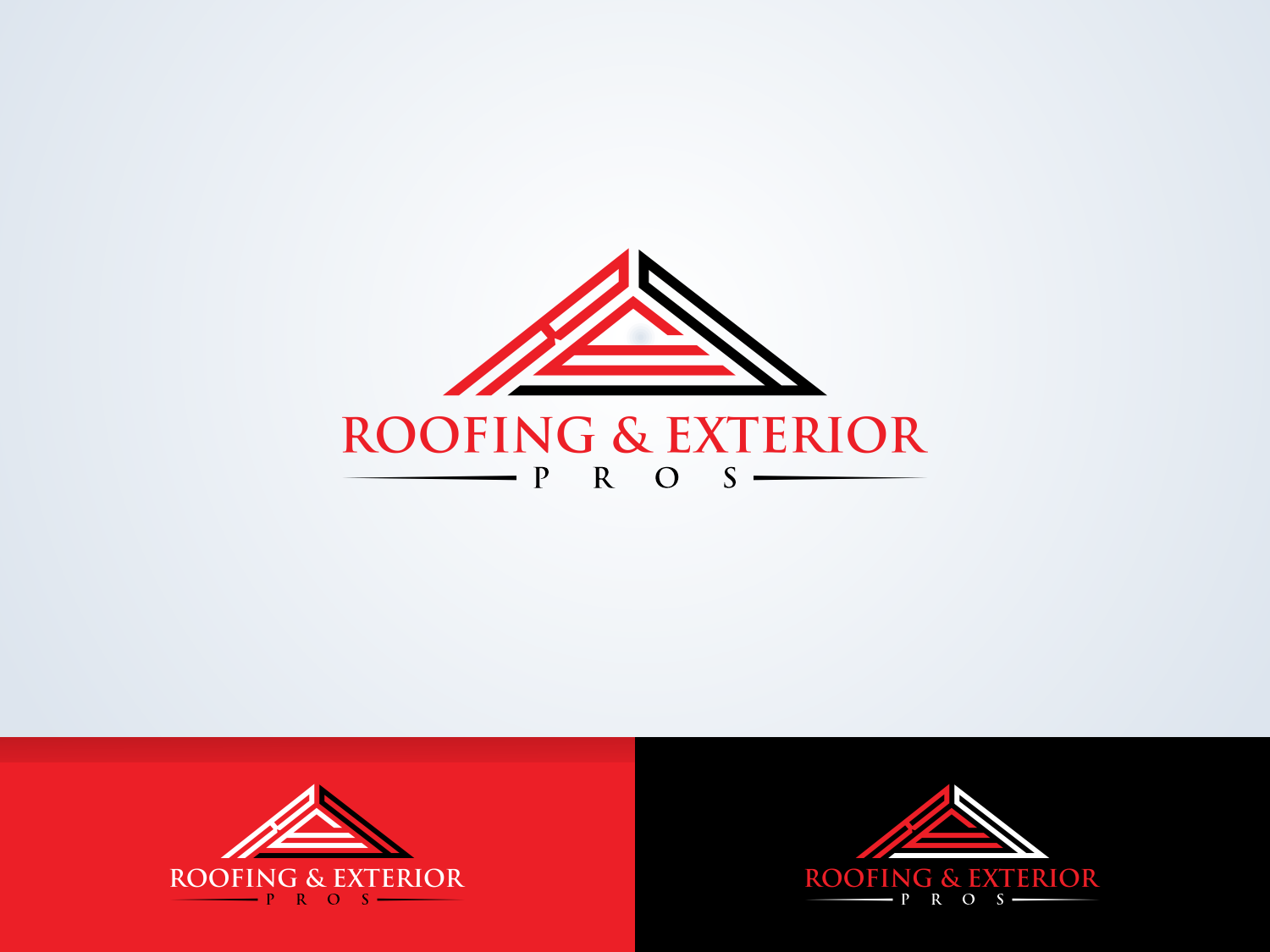 Logo Design by zilong graphic for Roofing and Exterior PROS | Design #26947160