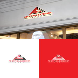 Logo Design by zilong graphic for Roofing and Exterior PROS | Design: #26980082