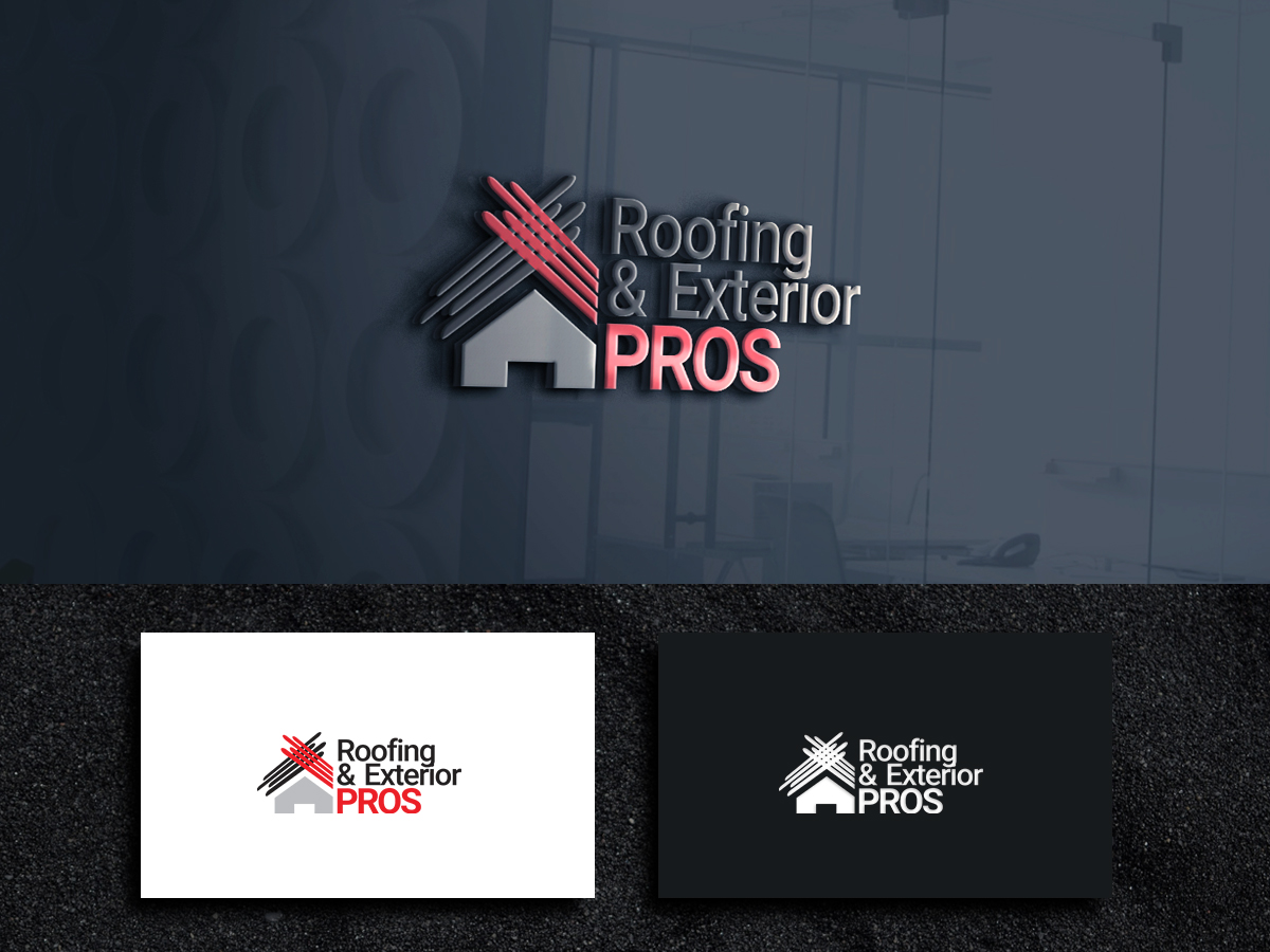 Logo Design by ArtSamurai for Roofing and Exterior PROS | Design #26952443