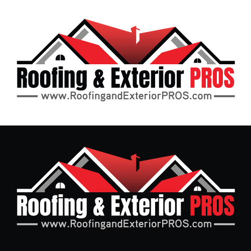Logo Design by NetSpidy for Roofing and Exterior PROS | Design #26961361
