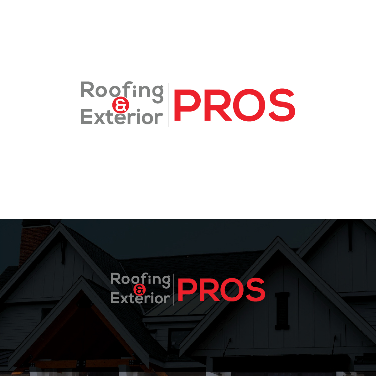 Logo Design by Deziners Zone for Roofing and Exterior PROS | Design #26947928
