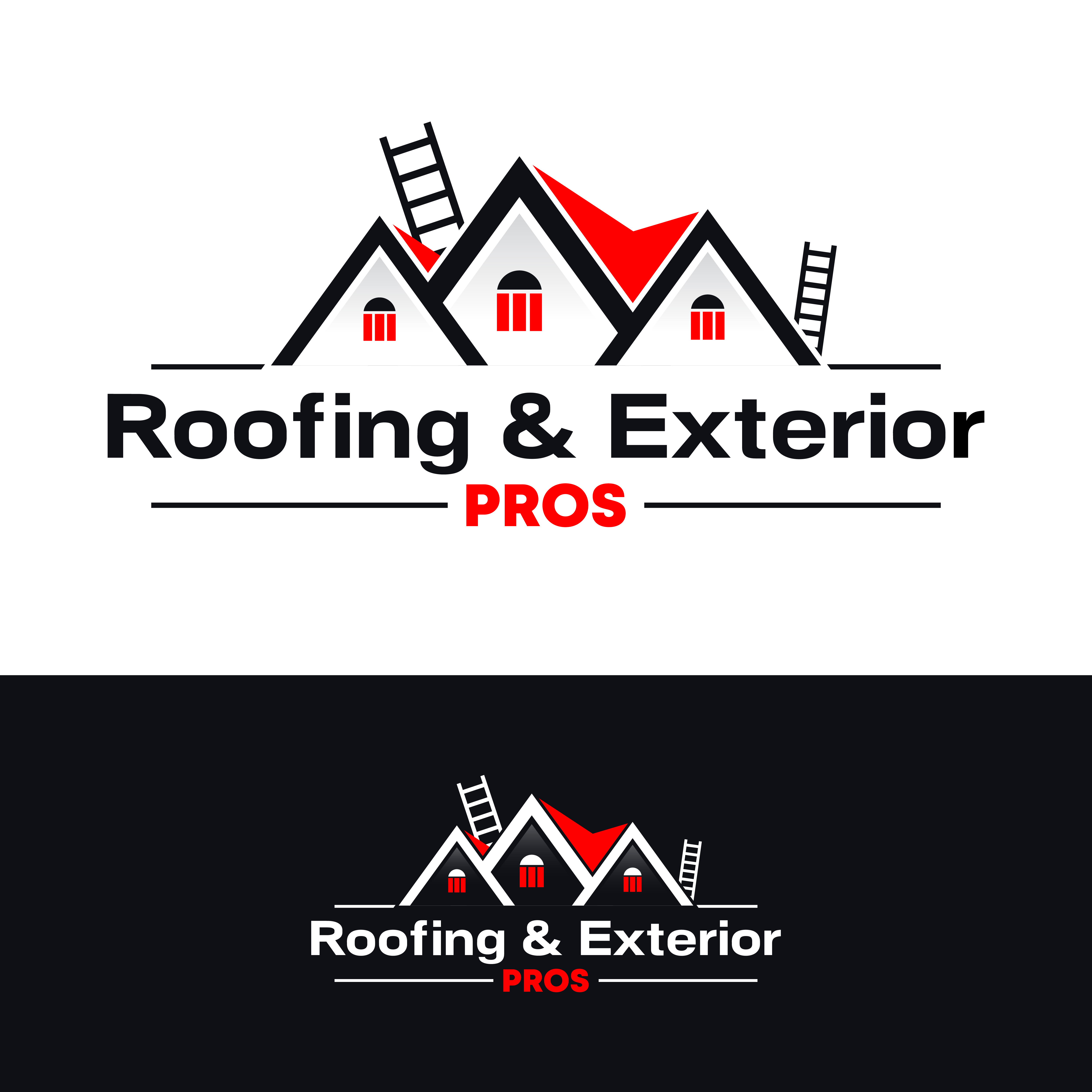 Logo-Design von logoQ für Roofing and Exterior PROS | Design #26950657