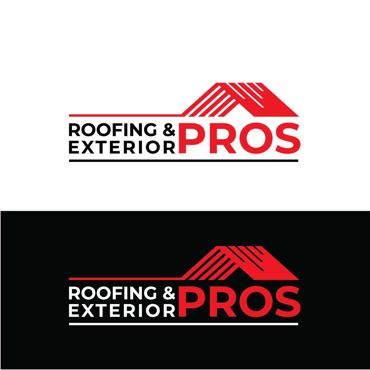 Logo Design by rozT for Roofing and Exterior PROS | Design #26960742