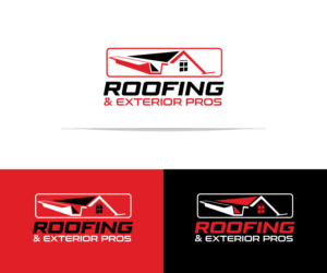 Logo Design by edwinnegz1 for Roofing and Exterior PROS | Design: #26948242