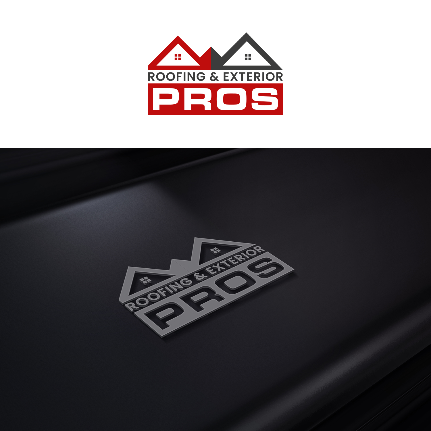 Logo Design by Maxo-Biz for Roofing and Exterior PROS | Design #26949339