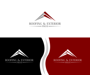 Logo Design by fauzan harun for Roofing and Exterior PROS | Design: #26955274