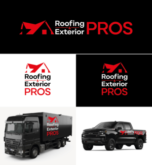 Logo Design by grrssn for Roofing and Exterior PROS | Design: #26947369