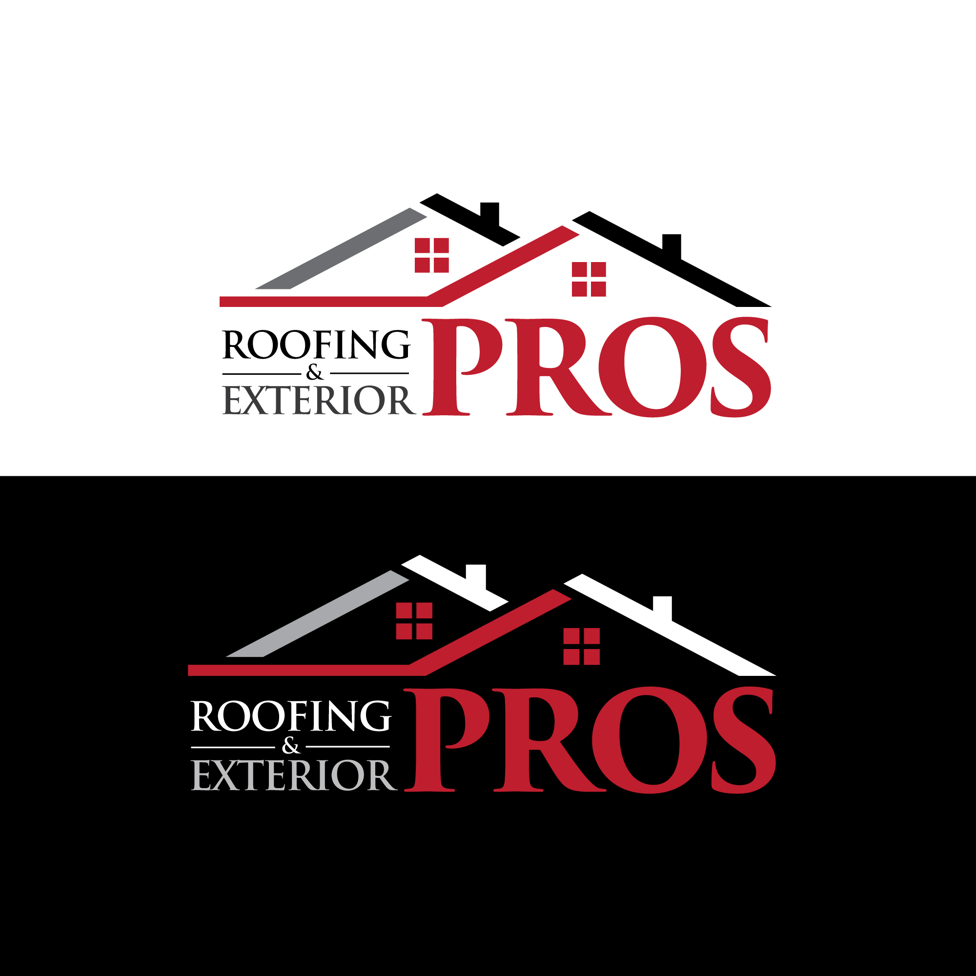 Diseño de Logo por sherman para Roofing and Exterior PROS | Diseño #26958924