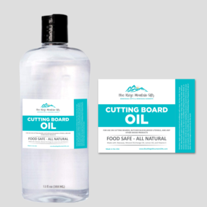 Cutting Board Oil Label | Label Design by Fat Bat Man