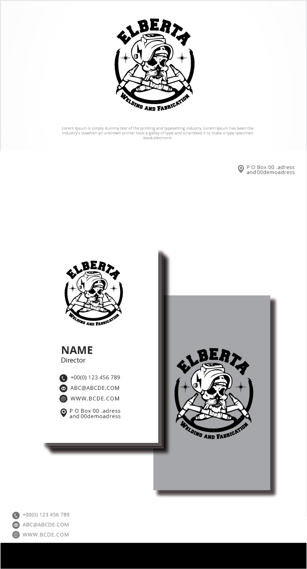 Logo Design by graphicevolution for Elberta Welding and Fabrication | Design #26949033