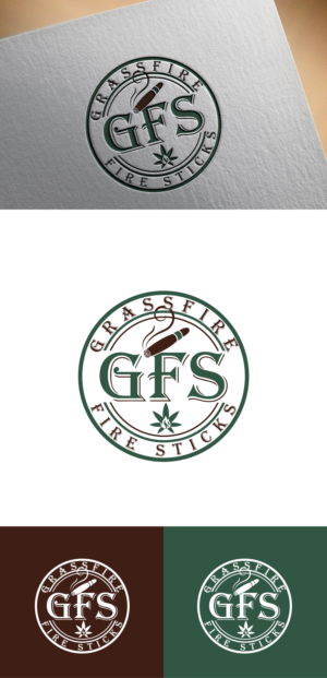 Grassfire Fire Sticks | Logo Design by JUEL RANA 525340