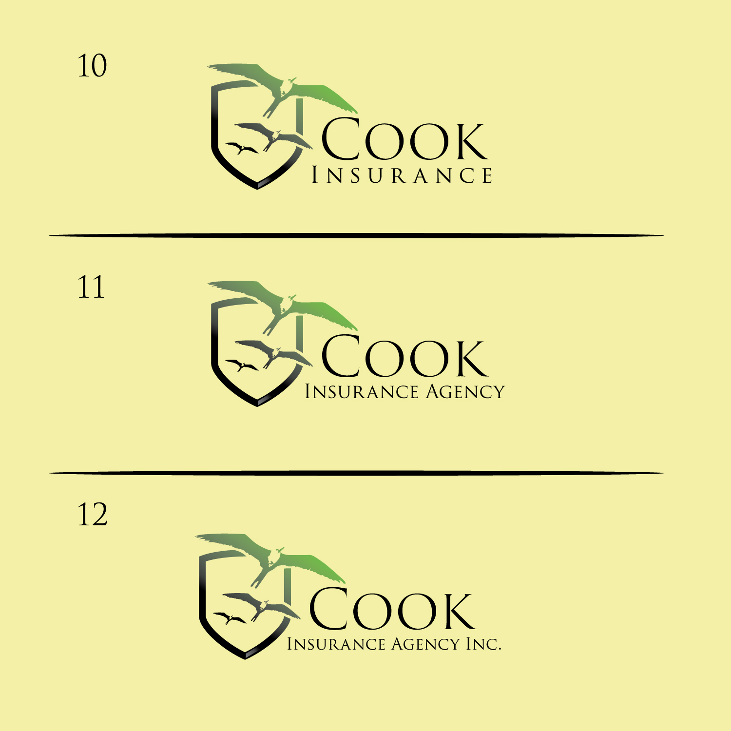 Logo Design by GODDREAMCREATION for Cook Insurance Agency | Design #26986713