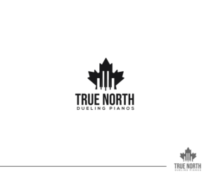 True North Dueling Pianos | Logo-Design von Fat Bat Man