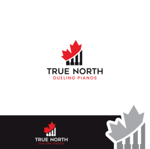 True North Dueling Pianos | Logo-Design von ecorokerz