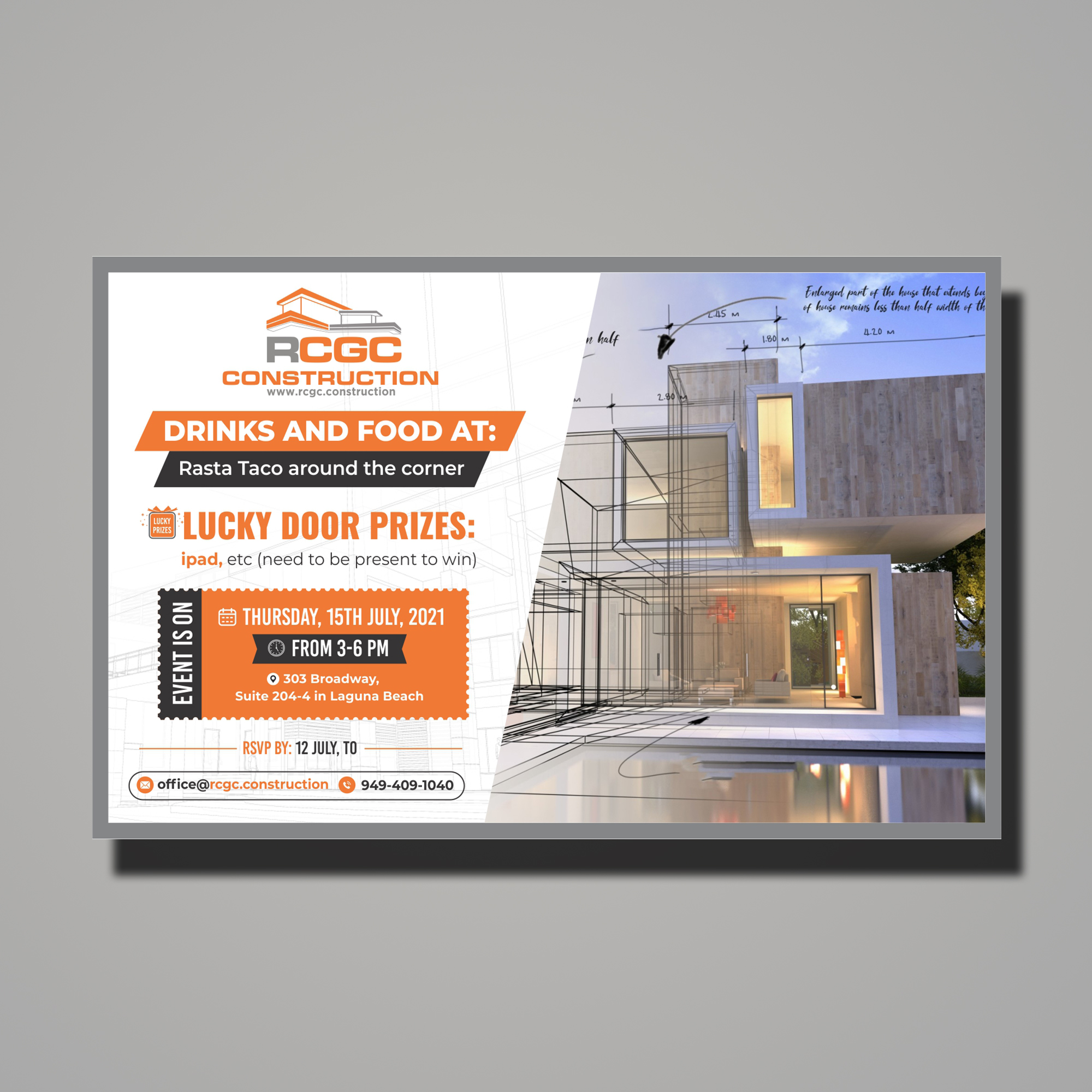 Invitation Design by Fat Bat Man for this project | Design #26959961