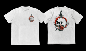 INK'D-GEAR LLC needs a American Traditional Skull and Dagger T-shirt Design! | T-Shirt-Design von Bayu_susilo