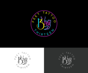 Thirteen Feet Tattoo OR 13 Feet Tattoo | Design de Logo par Iris 3