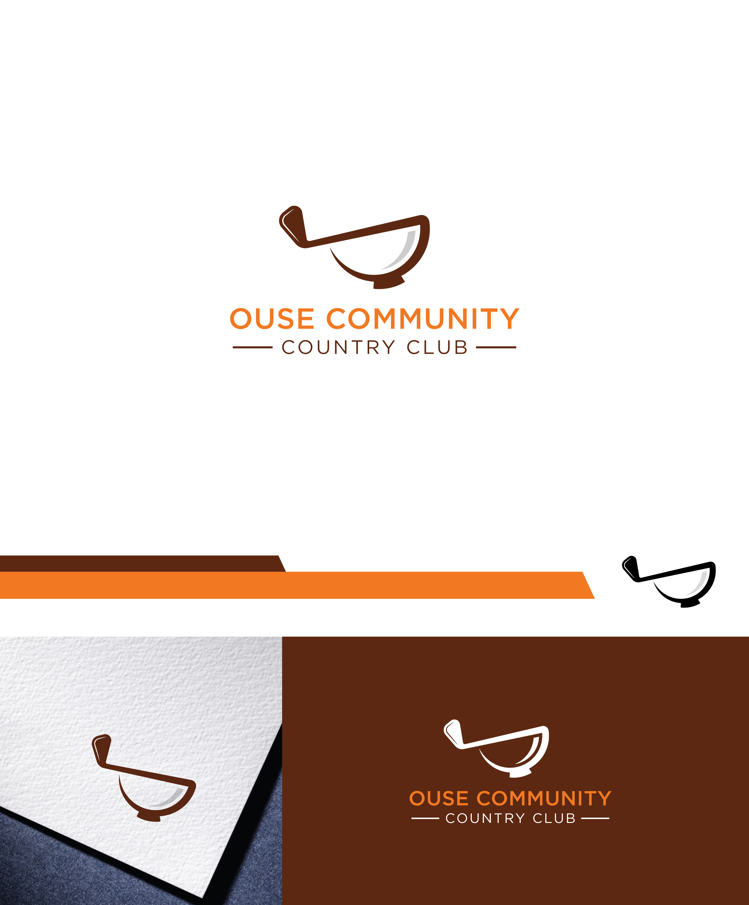 Logo Design by Fat Bat Man for Ouse Community Country Club | Design #26953026