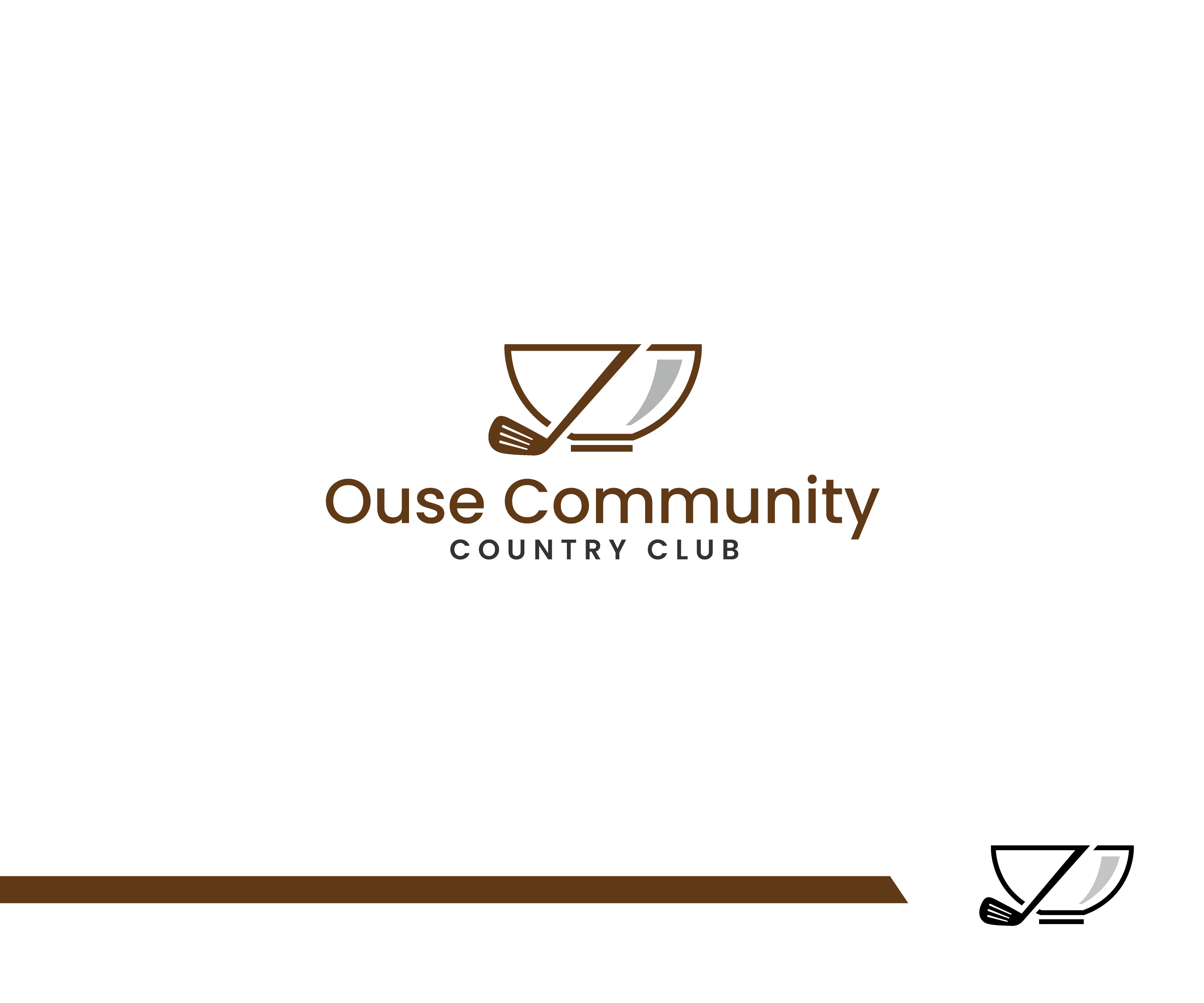 Logo Design by Fat Bat Man for Ouse Community Country Club | Design #26953821