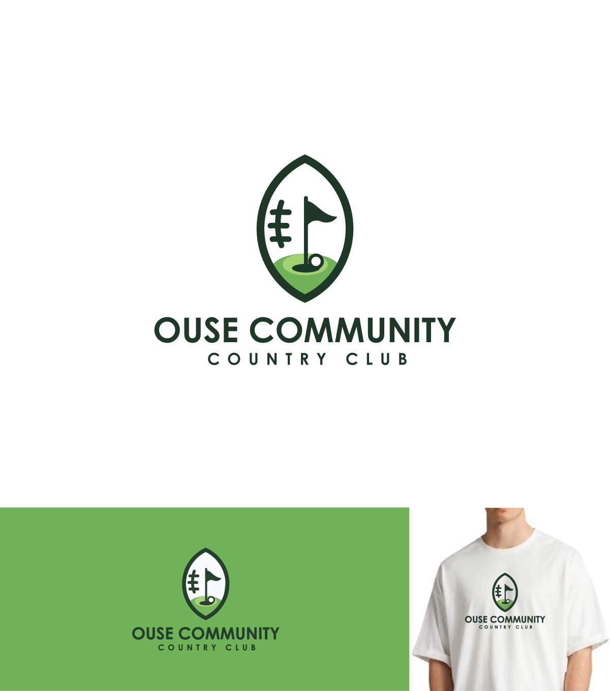 Logo Design by Fat Bat Man for Ouse Community Country Club | Design #26955516