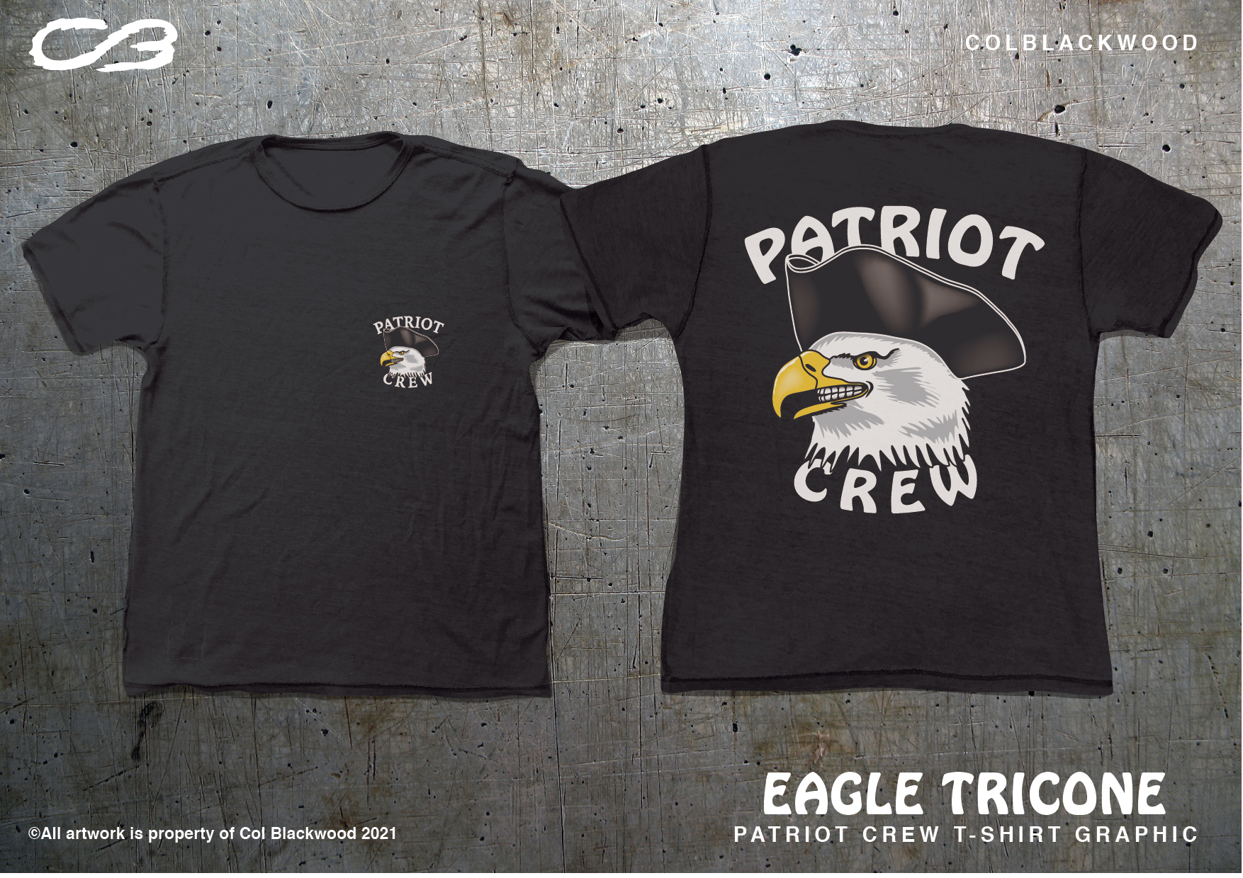 T-shirt Design by Col 3 for Patriot Crew | Design #26971296