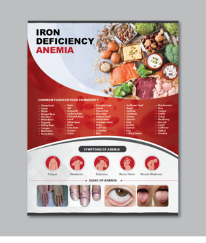 iron deficiency anemia - educational reference paper | Diseño de Póster por alex989