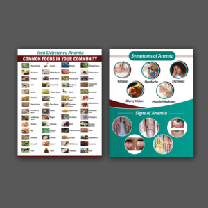 iron deficiency anemia - educational reference paper | Diseño de Póster por aspiremedia
