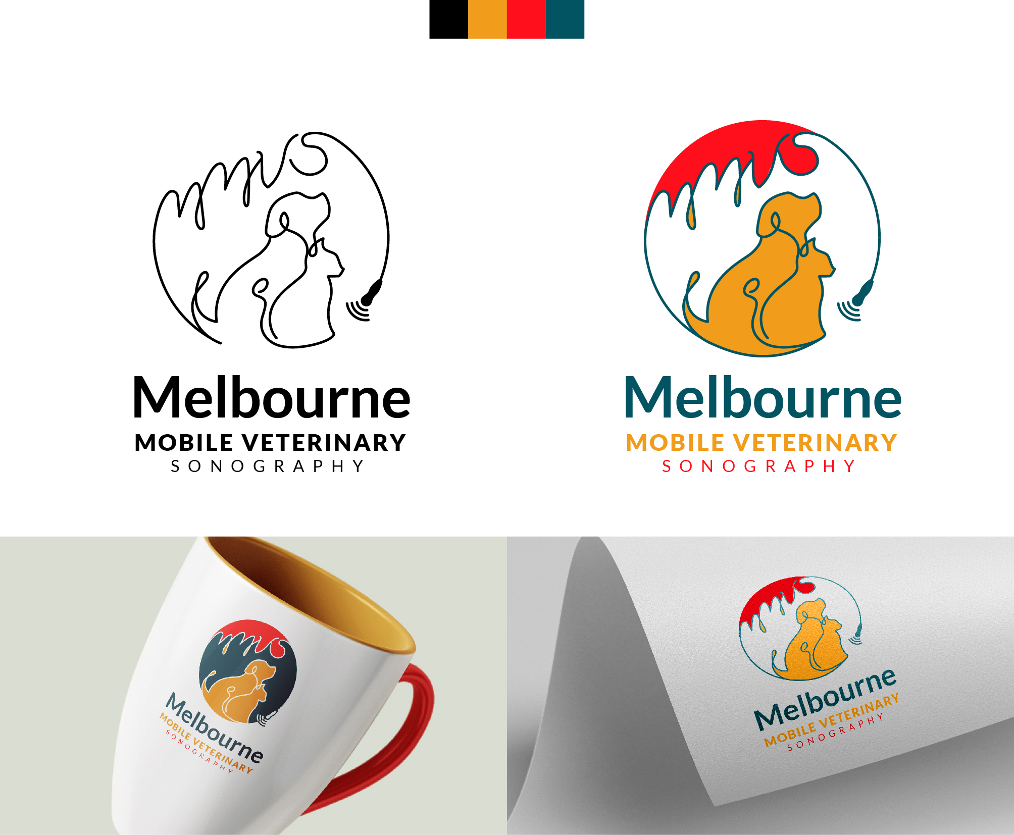 Logo Design by ileanalp for Melbourne Mobile Veterinary Sonography | Design #26957692
