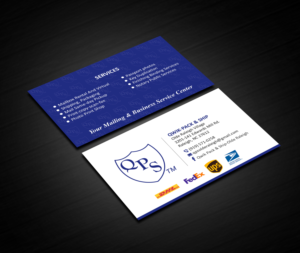 Business Card Design by Creations Box 2015 for Qwik Pack & Ship | Design: #26961561