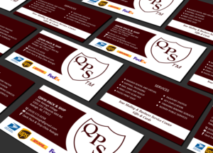 Business Card Design by Creations Box 2015 for Qwik Pack & Ship | Design: #26961568