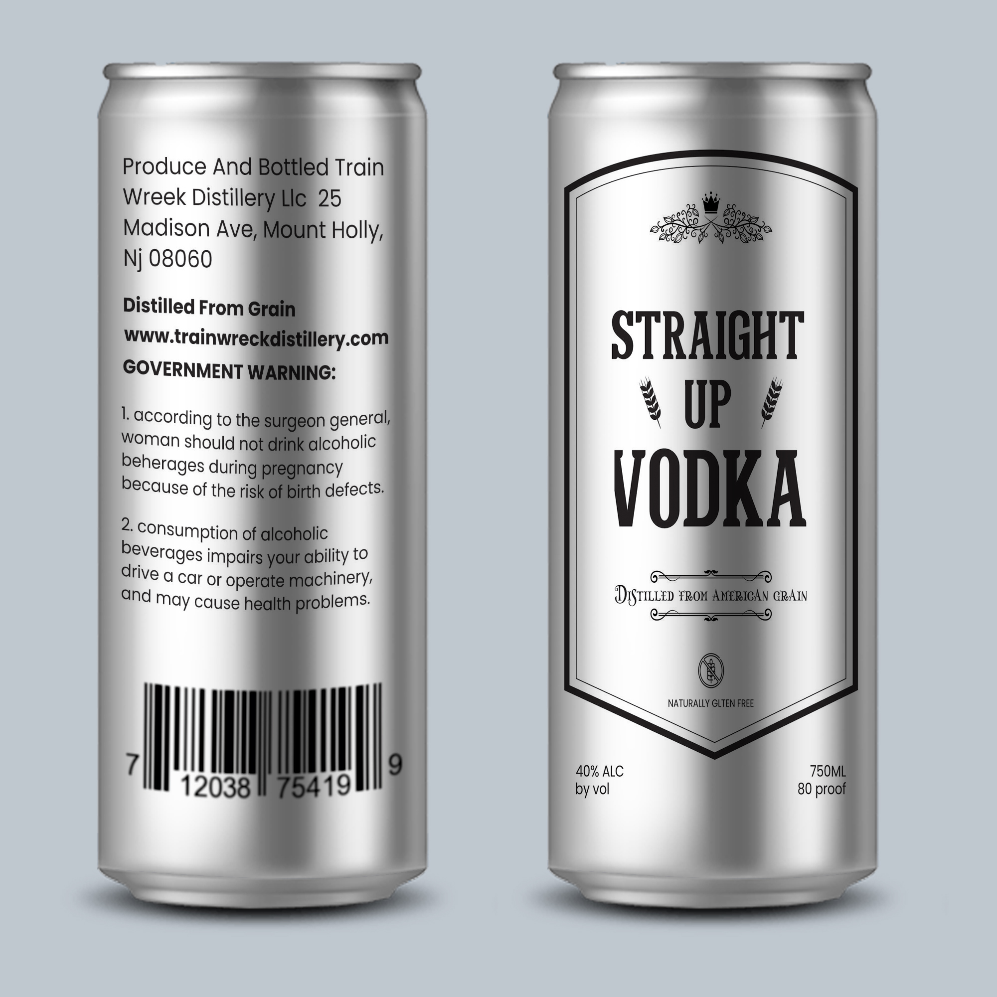 Verpackungs-Design von Fat Bat Man für Train Wreck Distillery | Design #26971218