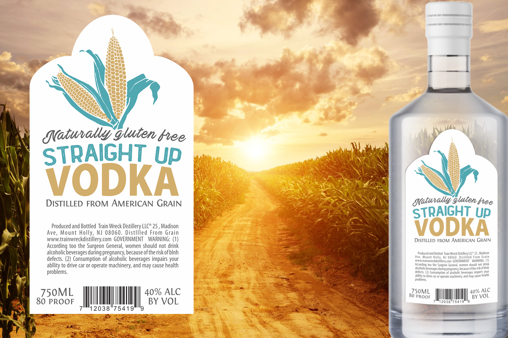 Verpackungs-Design von Bizet Zovko design für Train Wreck Distillery | Design #26984285