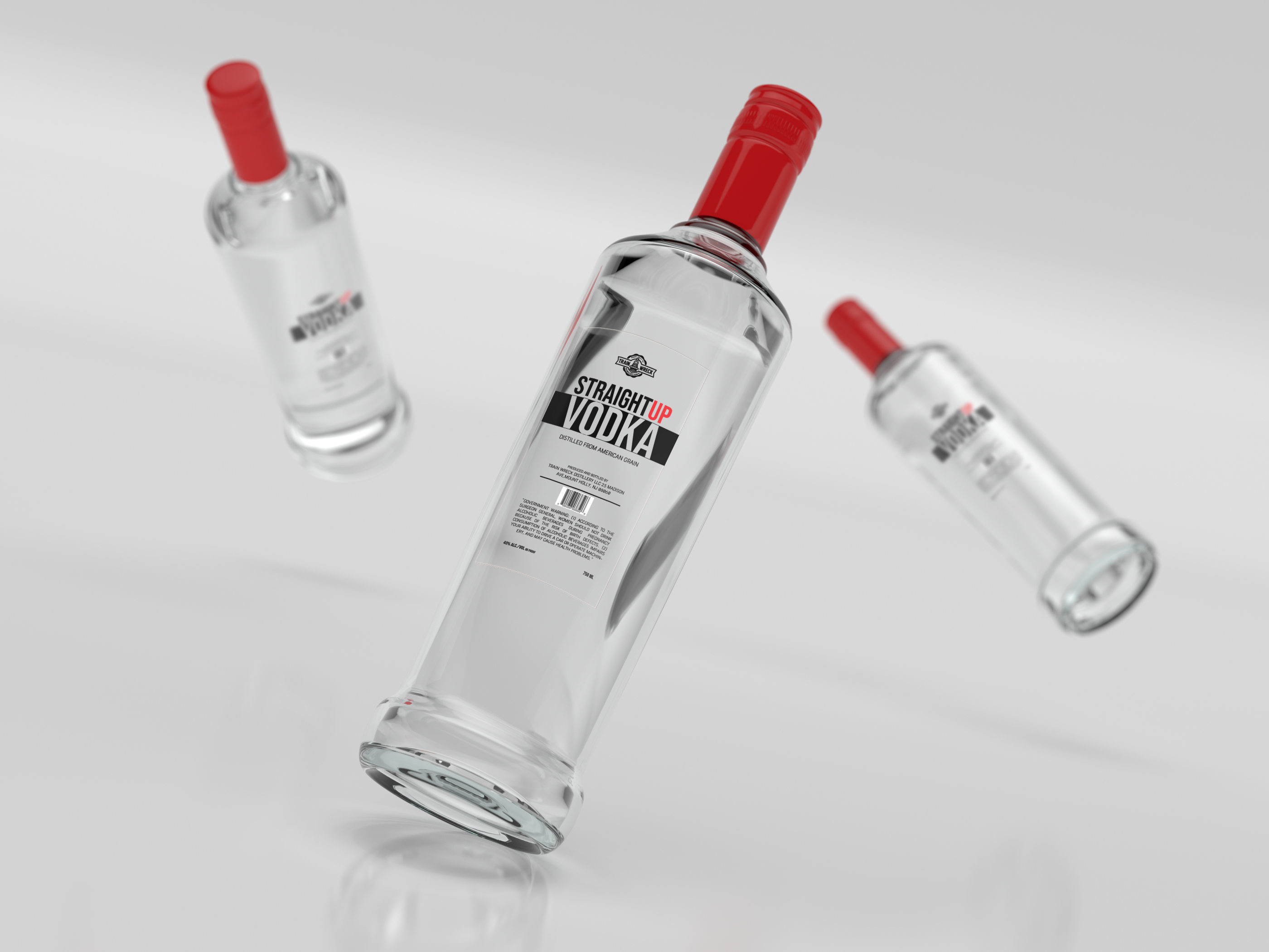 Packaging Design by MC_Studio for Train Wreck Distillery | Design #26991183