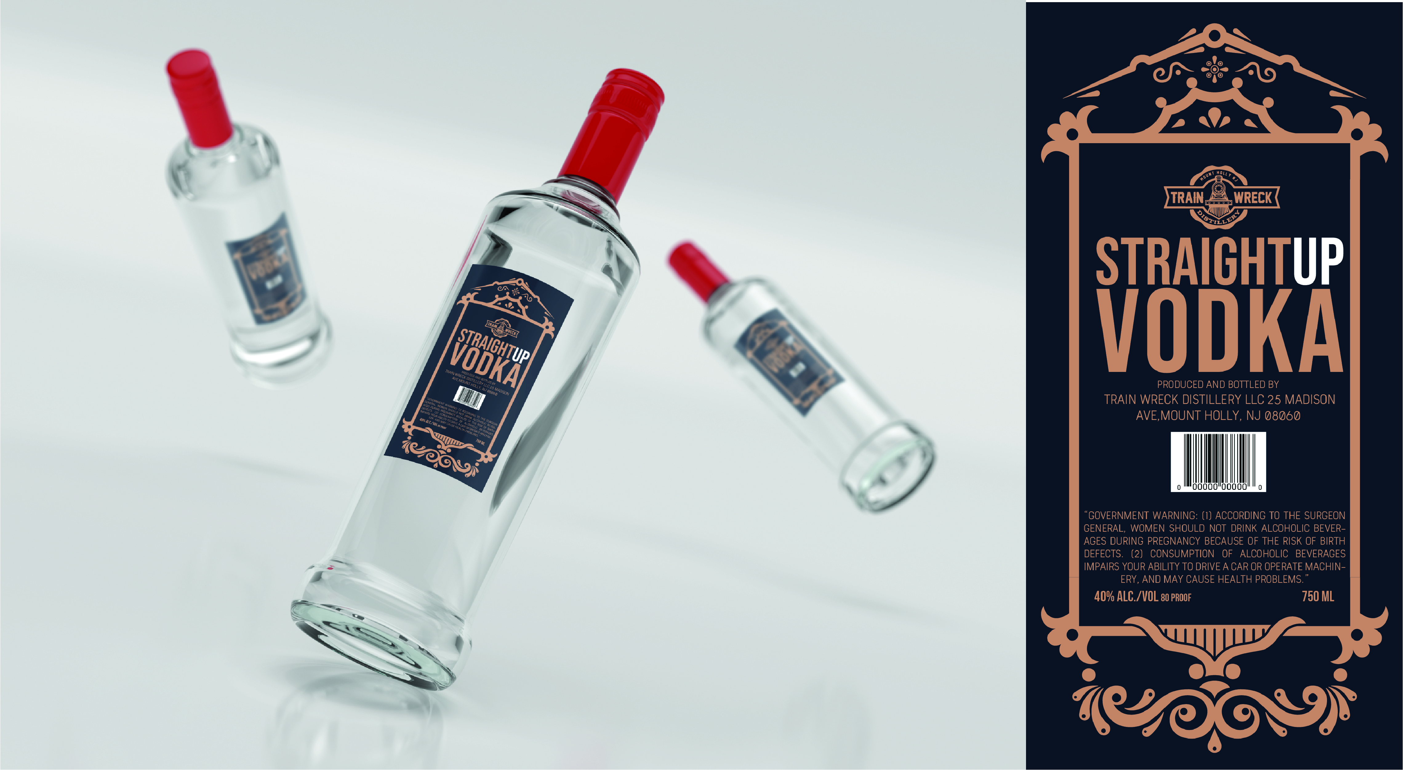 Design Emballage par MC_Studio pour Train Wreck Distillery | Design #26991474