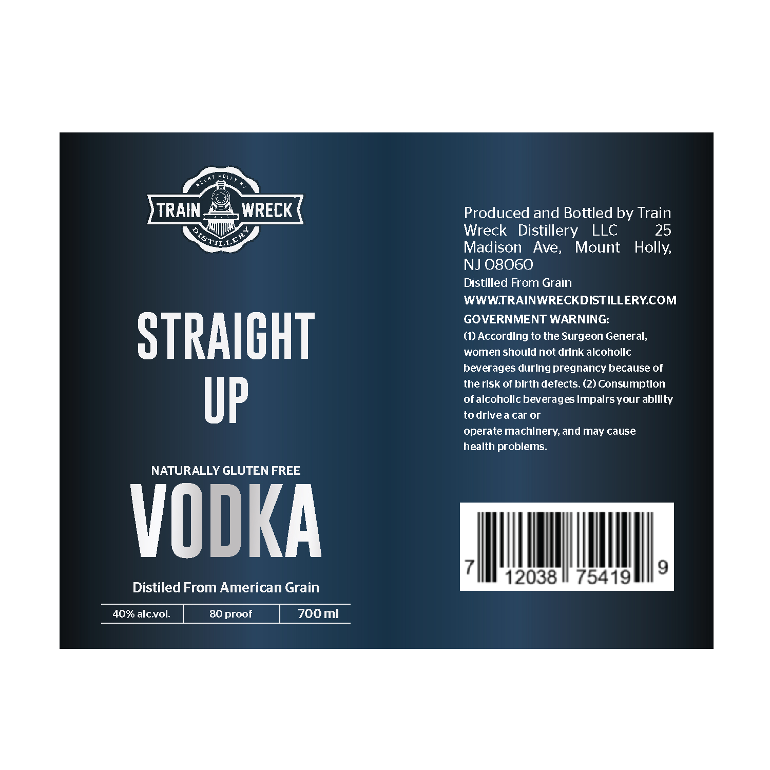 Verpackungs-Design von ronin71 für Train Wreck Distillery | Design #26964655