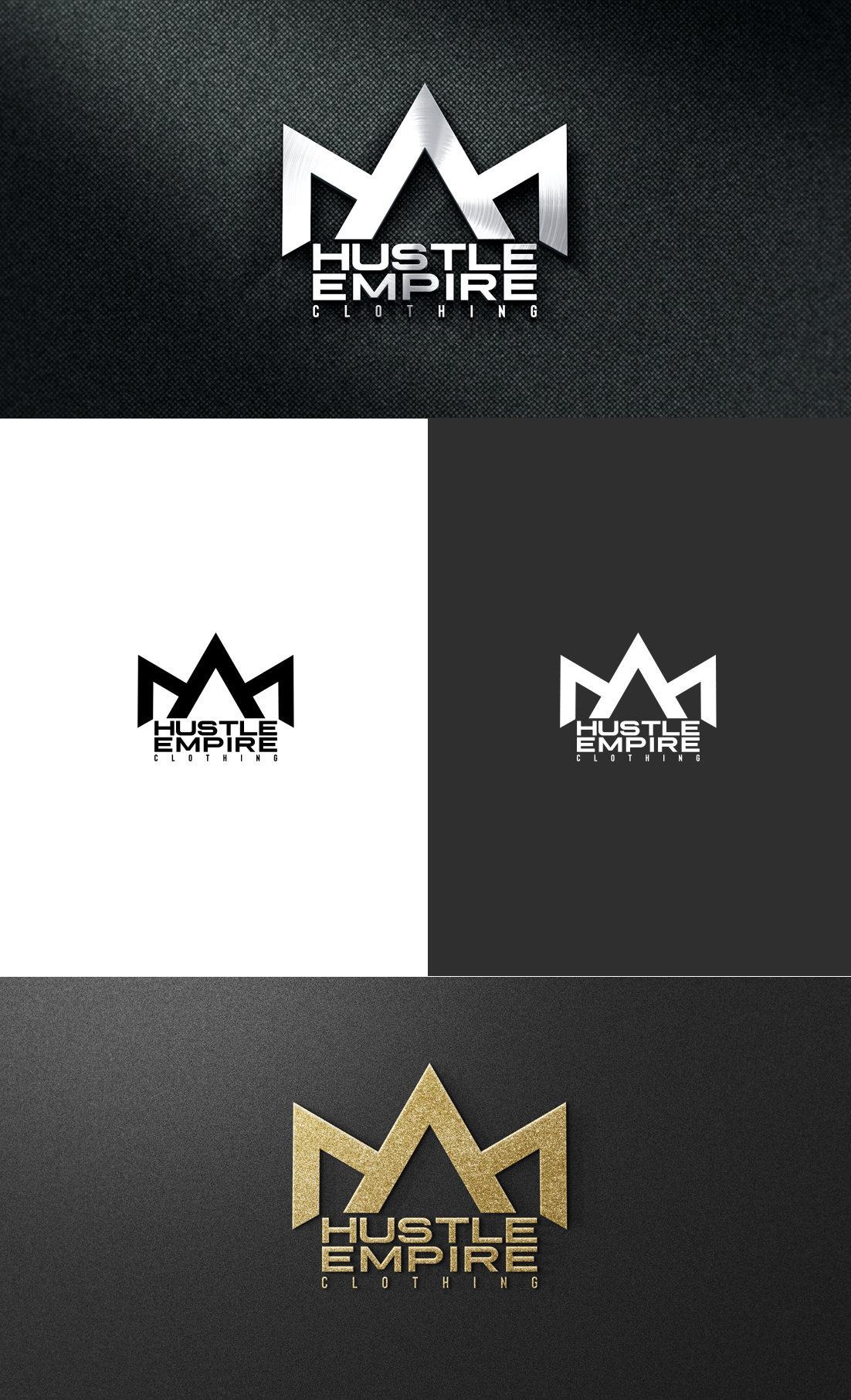 Logo Design by GLDesigns for HUSTLE EMPIRE CLOTHING | Design #26957810