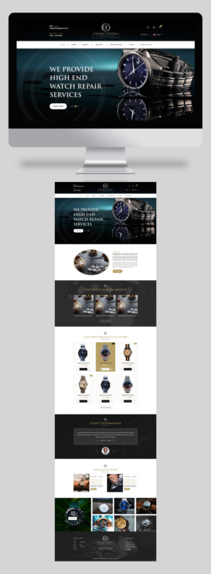 Ecommerce Site for High End Watch repair | Web Design by Graphic Storm