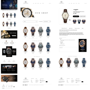 Ecommerce Site for High End Watch repair | Web Design by Finley Johnson