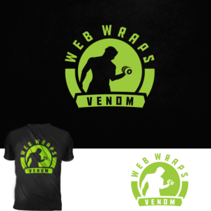 Web Wraps Venom (Web Wraps is the brand, Venom is the name of the product) | Logo Design by TRHZ