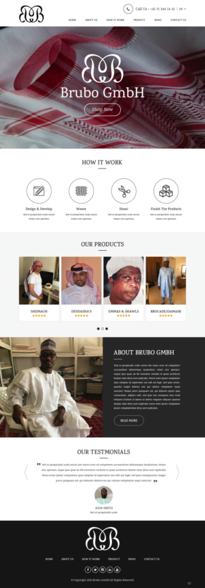 Design Wordpress par pb pour Brubo GmbH | Design : #26967924