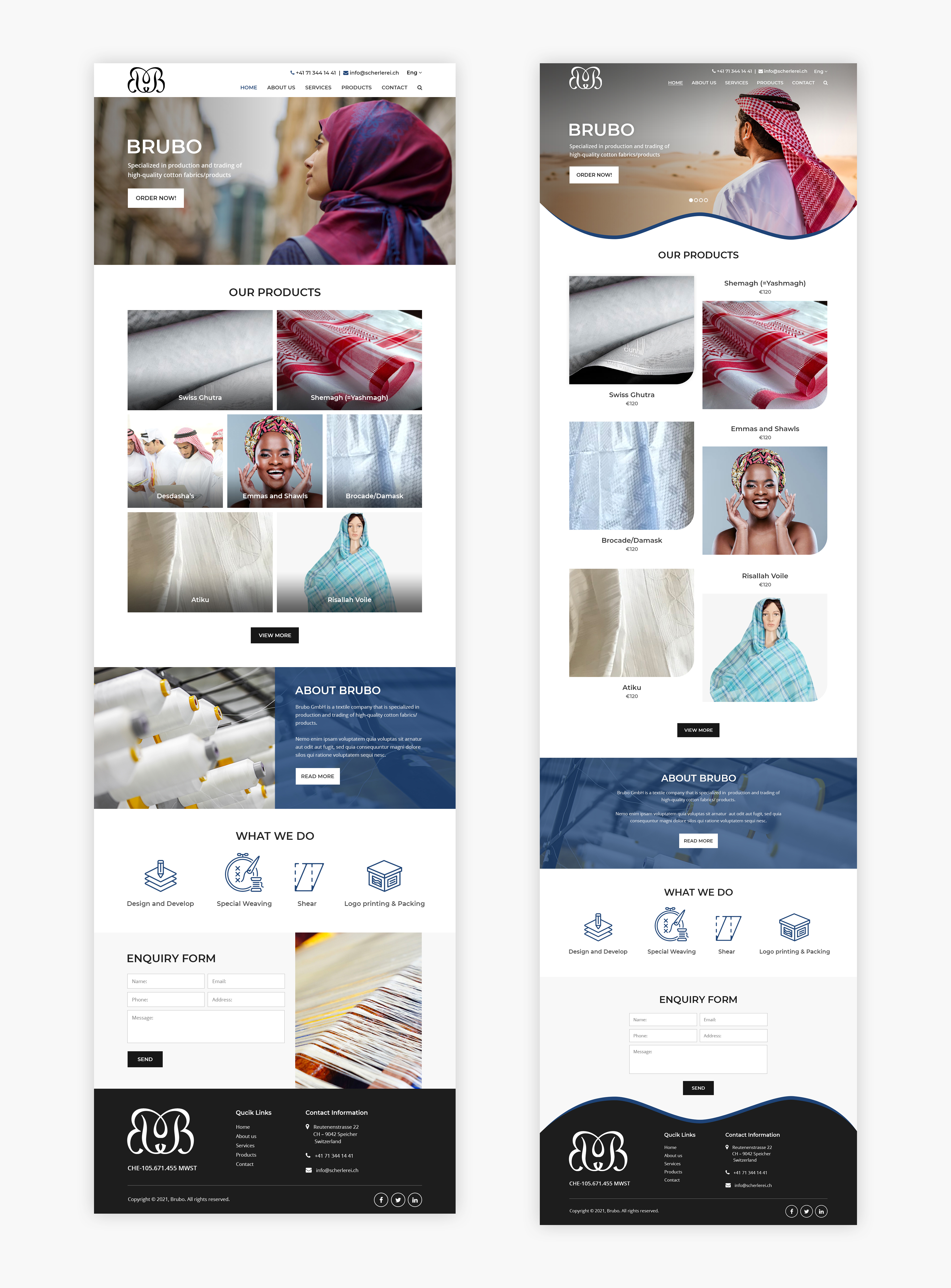 Wordpress Design by Starlyn DS for Brubo GmbH | Design #27000375