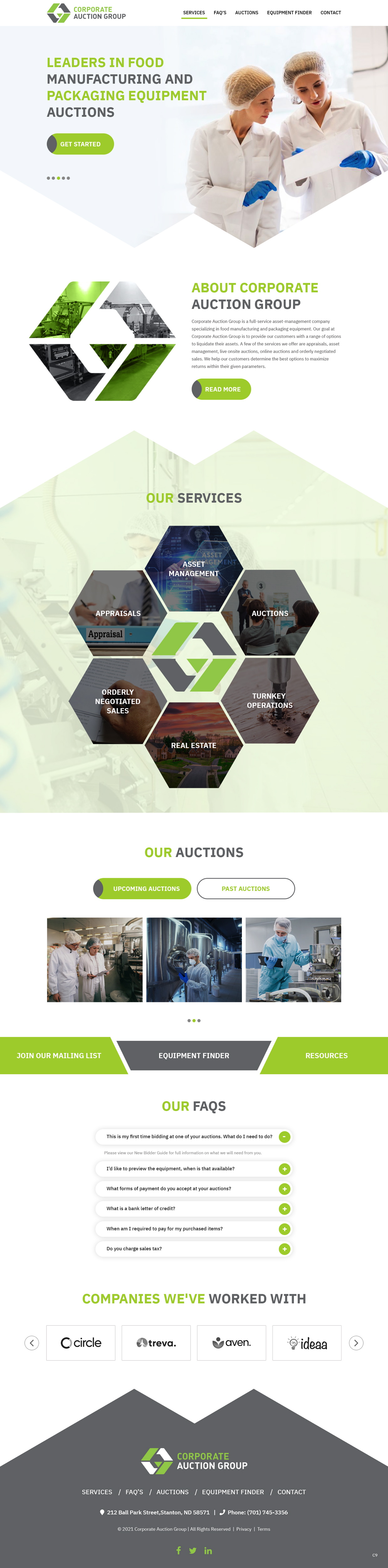 Web Design by pb for Corporate Auction Group, Inc.  | Design #26967934