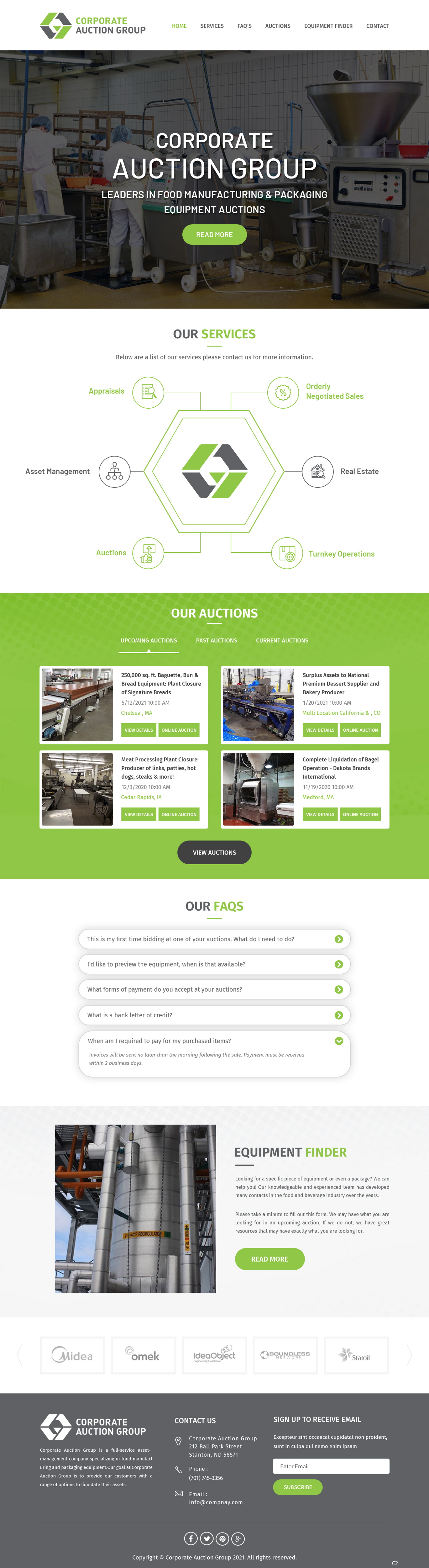 Diseño Web por pb para Corporate Auction Group, Inc.  | Diseño #26967936
