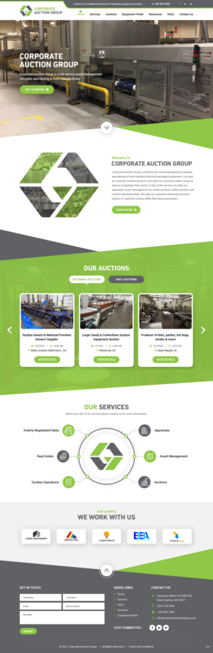 Diseño Web por pb para Corporate Auction Group, Inc.  | Diseño #26967942