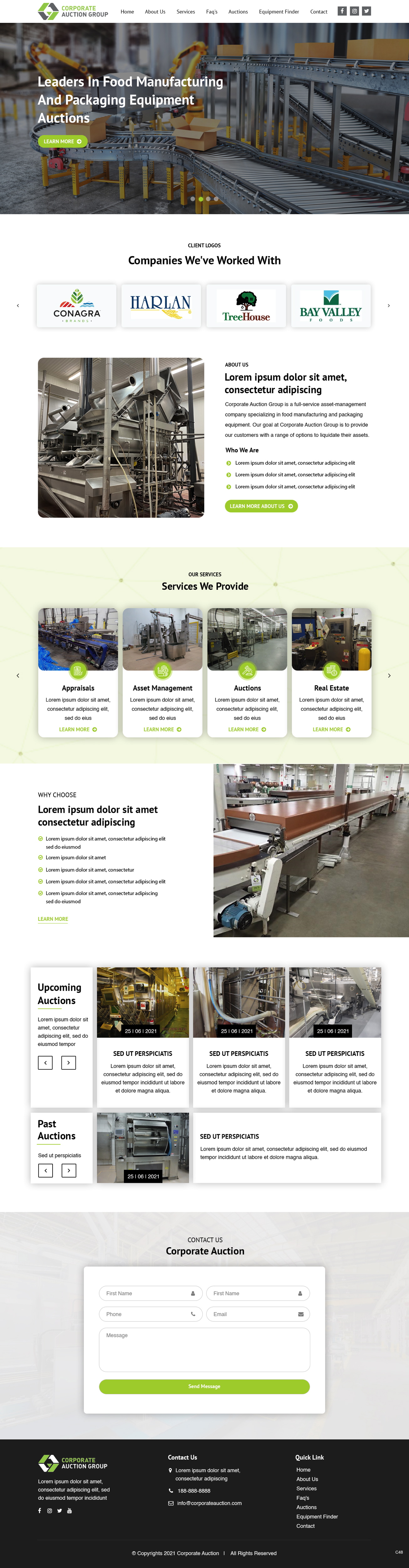 Web Design by pb for Corporate Auction Group, Inc.  | Design #26967948