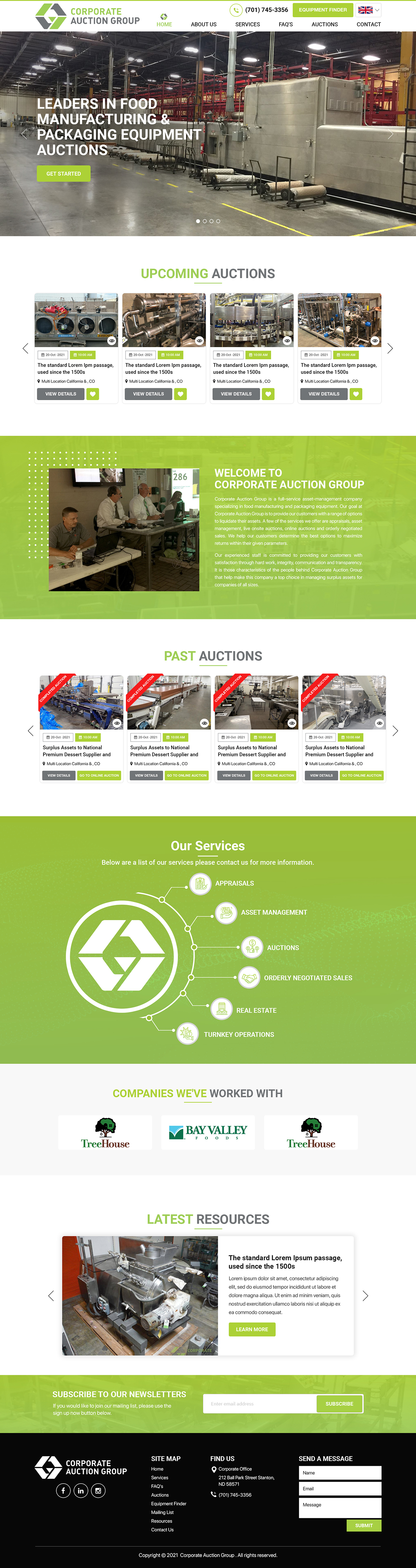 Diseño Web por Titan Eagle para Corporate Auction Group, Inc.  | Diseño #26968818
