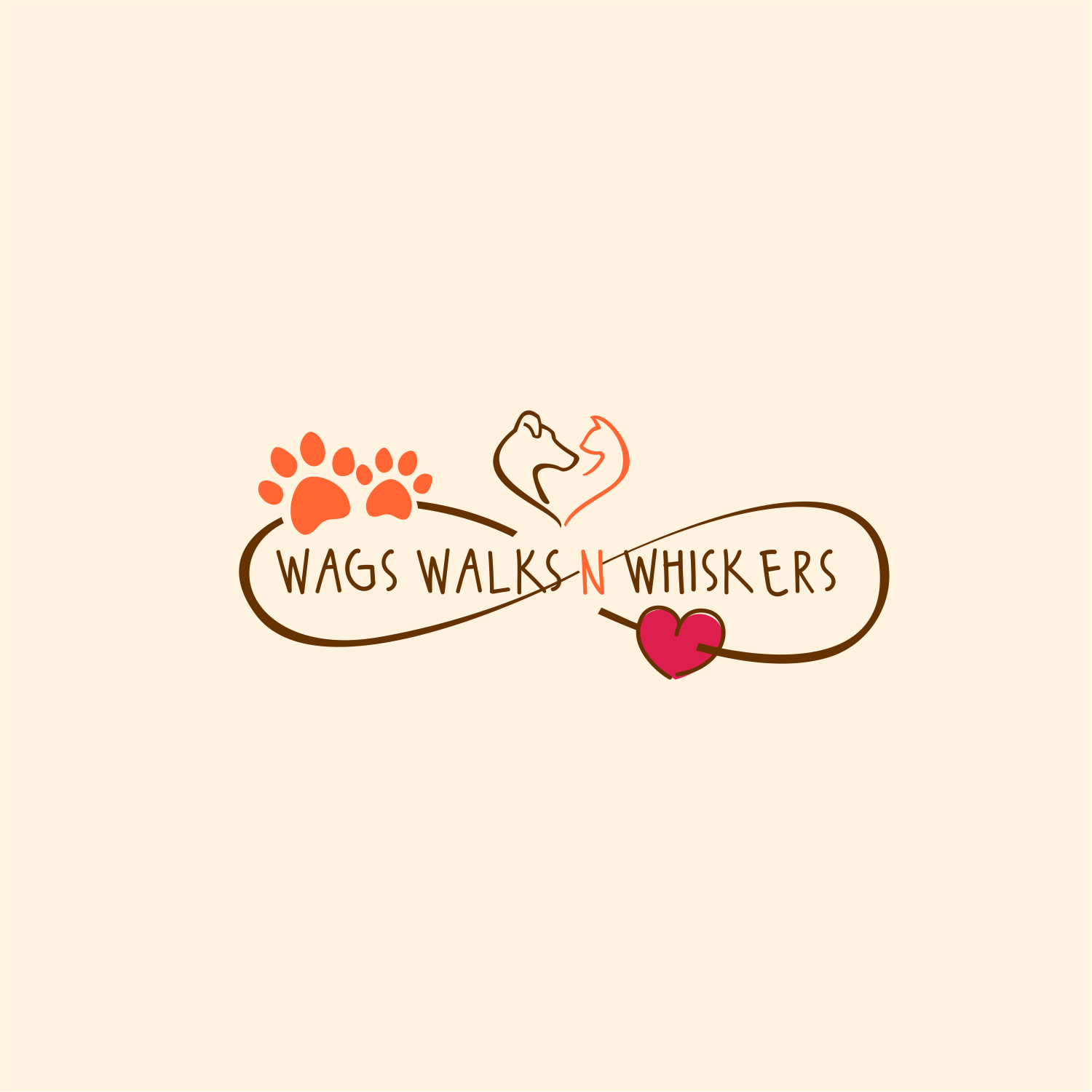Logo Design by ThiagoB for Wags Walks n Whiskers | Design #26963175